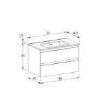 Roper Friendly 800BX drvo print lavabo