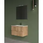 Drvo print lavabo ormarić Roper braon