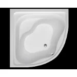 Kada Safir Lux 140x140 polukružna bela