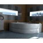Bela kada za kupatilo Safir Lux 140x140