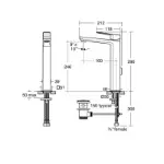 Ideal Standard Tonic II visoka slavina za lavabo
