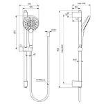 Ideal Standard IdealRain B1761AA tuš garnitura