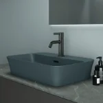 Moderna slavina za lavabo siva