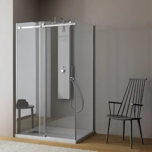 tuš kabina 140x80 dorsa uni brill srebro sjaj