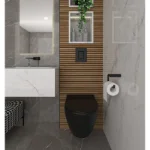 Crna tipka za ugradni vodokotlić Grohe