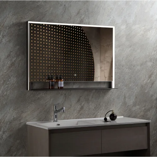 Crno LED ogledalo 100x70