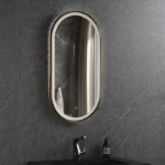 Zlatno LED ogledalo 50x90