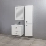 Viseći ormarić sa lavaboom beli