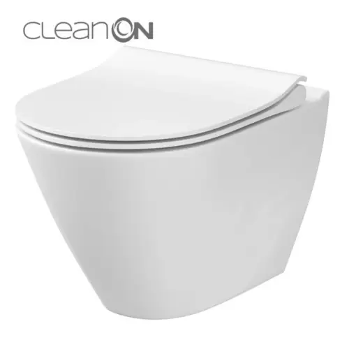City Oval сет конзолна WC школка со даска 743 K701-104