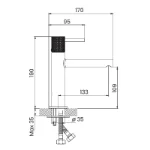 Sofia HB1C39845JS lavabo baterija