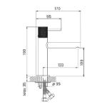 Sofia HB1C39845QK lavabo baterija