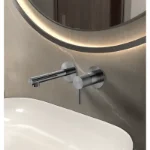 Siva ugradna slavina za lavabo